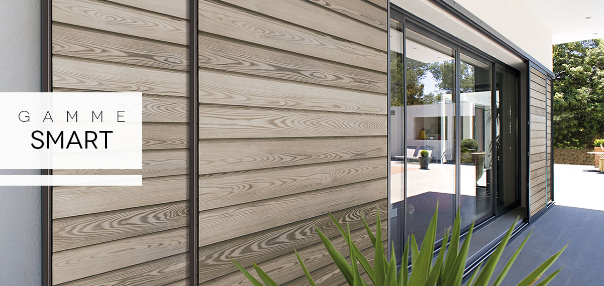 Volets coulissants aluminium et bois, Gamme SMART