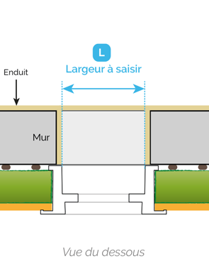 schéma prise de cote en largeur de fenêtre pvc