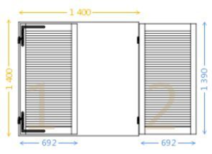 Dois-je vous donner les jeux entre les volets et les jeux entre le mur et les volets &quest;
