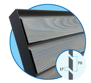 Espacement des lames pour volets coulissants SMART 70
