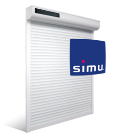 volets roulants solaires, lames de 43 mm, moteur SIMU® en aluminium