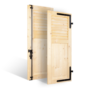 volets battants 32mm à lames jointives au tiers en bois