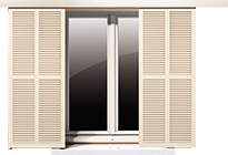 volets coulissants persienn&eacute;s