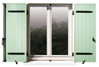 Volets battants &agrave; lames verticales &vert; Solides&comma; faciles &agrave; r&eacute;nover